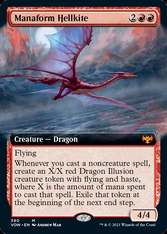 Manaform Hellkite (Extended Art) [Innistrad: Crimson Vow] | Good Games Modbury