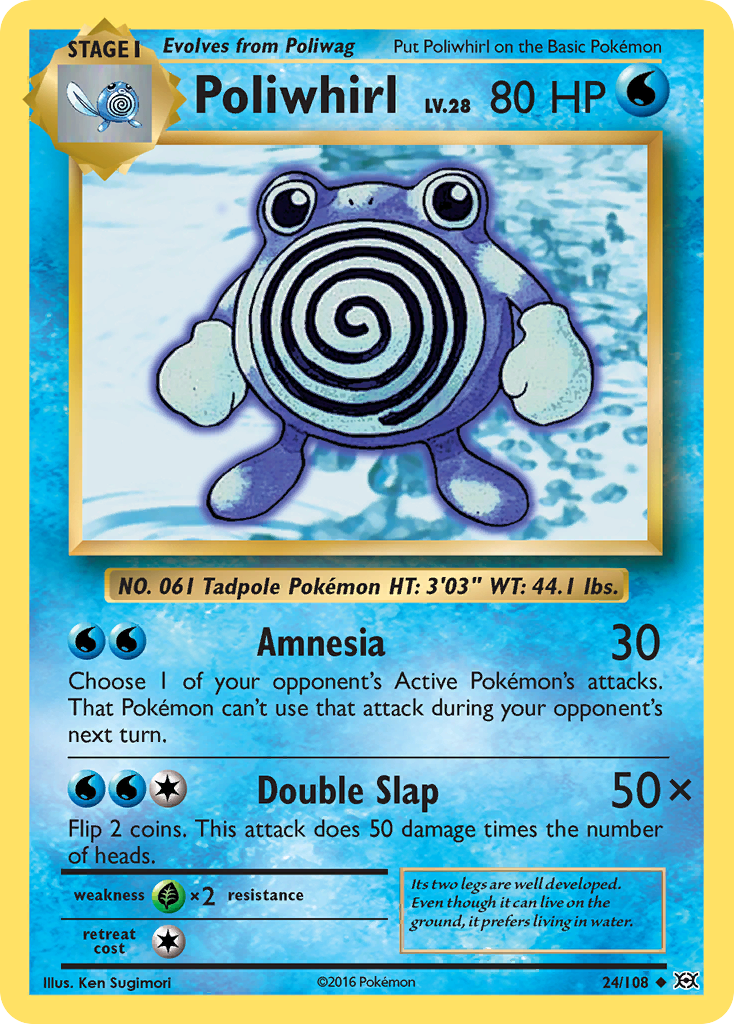 Poliwhirl (24/108) [XY: Evolutions] | Good Games Modbury