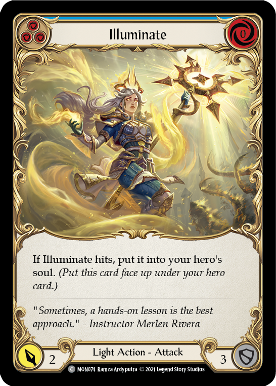 Illuminate (Blue) [MON074-RF] (Monarch)  1st Edition Rainbow Foil | Good Games Modbury