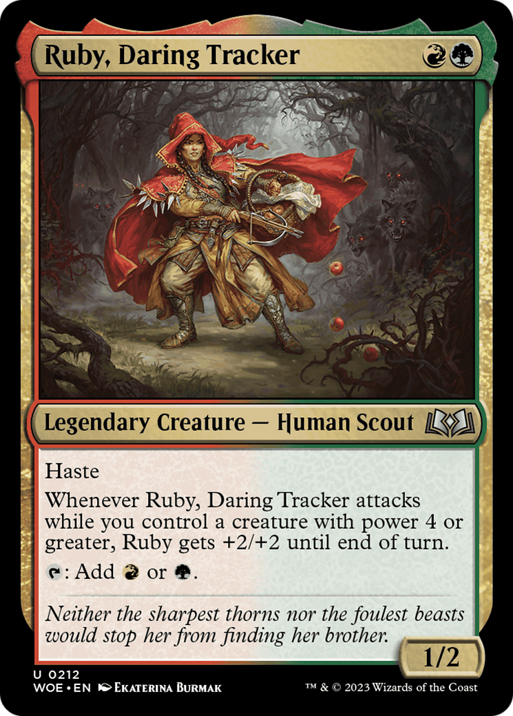 Ruby, Daring Tracker [Wilds of Eldraine] | Good Games Modbury