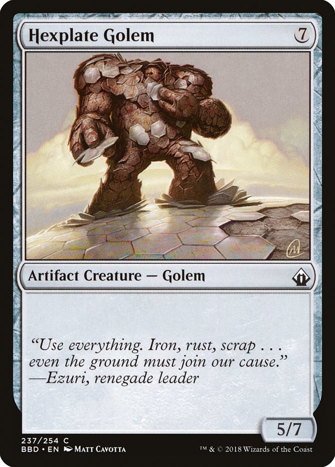 Hexplate Golem [Battlebond] | Good Games Modbury