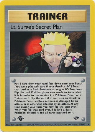 Lt. Surge's Secret Plan (107/132) [Gym Challenge 1st Edition] | Good Games Modbury