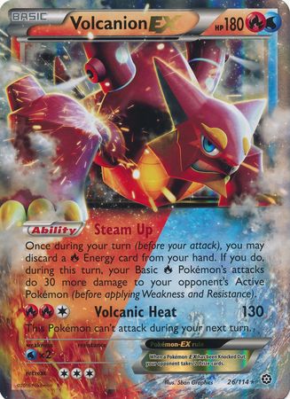 Volcanion EX (26/114) (Jumbo Card) [XY: Steam Siege] | Good Games Modbury
