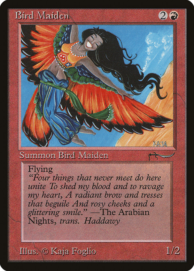 Bird Maiden (Light Mana Cost) [Arabian Nights] | Good Games Modbury
