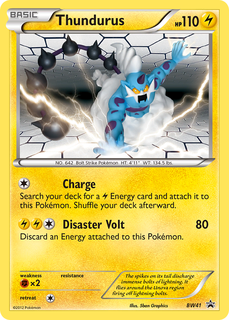 Thundurus (BW41) [Black & White: Black Star Promos] | Good Games Modbury