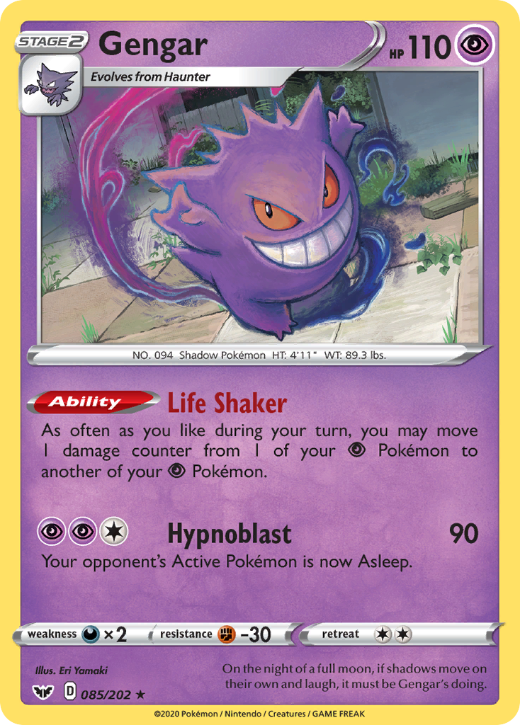 Gengar (085/202) [Sword & Shield: Base Set] | Good Games Modbury