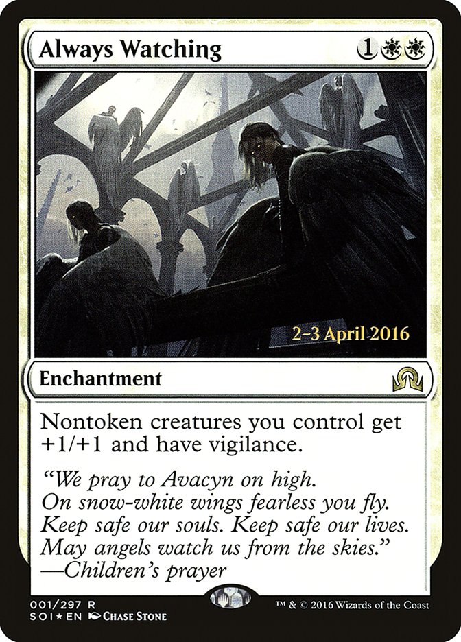 Always Watching [Shadows over Innistrad Prerelease Promos] | Good Games Modbury