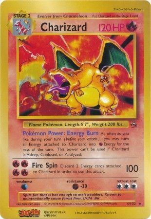 Charizard (4/102) (CoroCoro Promo) (Jumbo Card) [Base Set Unlimited] | Good Games Modbury