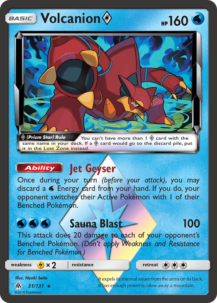 Volcanion (31/131) (Prism Star) [Sun & Moon: Forbidden Light] | Good Games Modbury