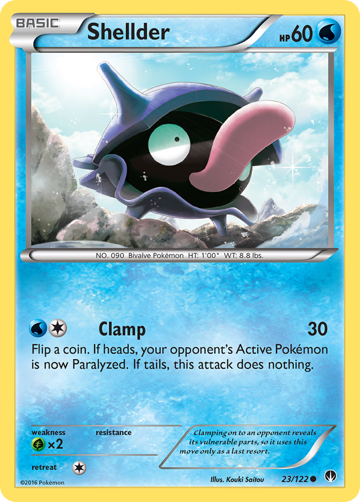 Shellder (23/122) [XY: BREAKpoint] | Good Games Modbury