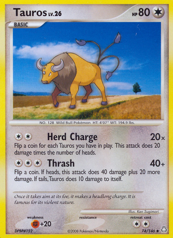 Tauros (74/146) [Diamond & Pearl: Legends Awakened] | Good Games Modbury