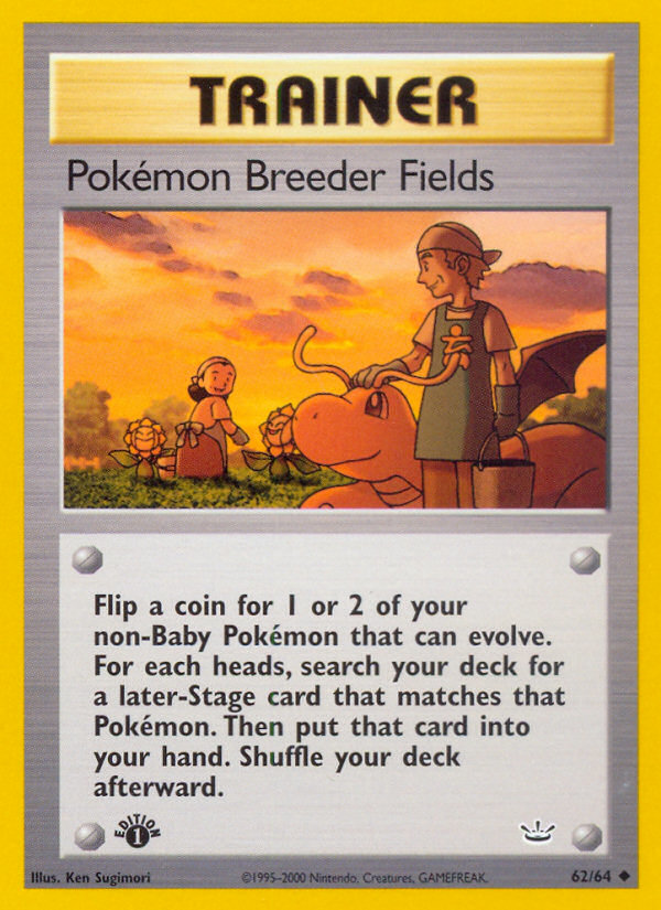 Pokemon Breeder Fields (62/64) [Neo Revelation 1st Edition] | Good Games Modbury