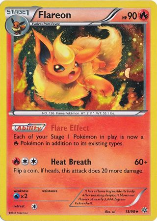 Flareon (13/98) (Cosmos Holo) [XY: Ancient Origins] | Good Games Modbury