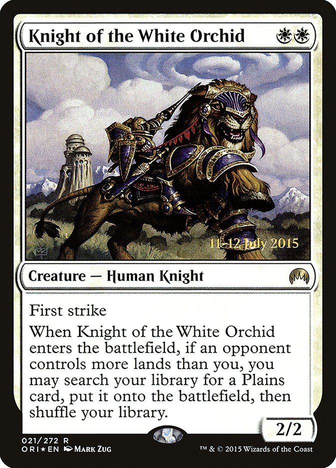 Knight of the White Orchid [Magic Origins Prerelease Promos] | Good Games Modbury