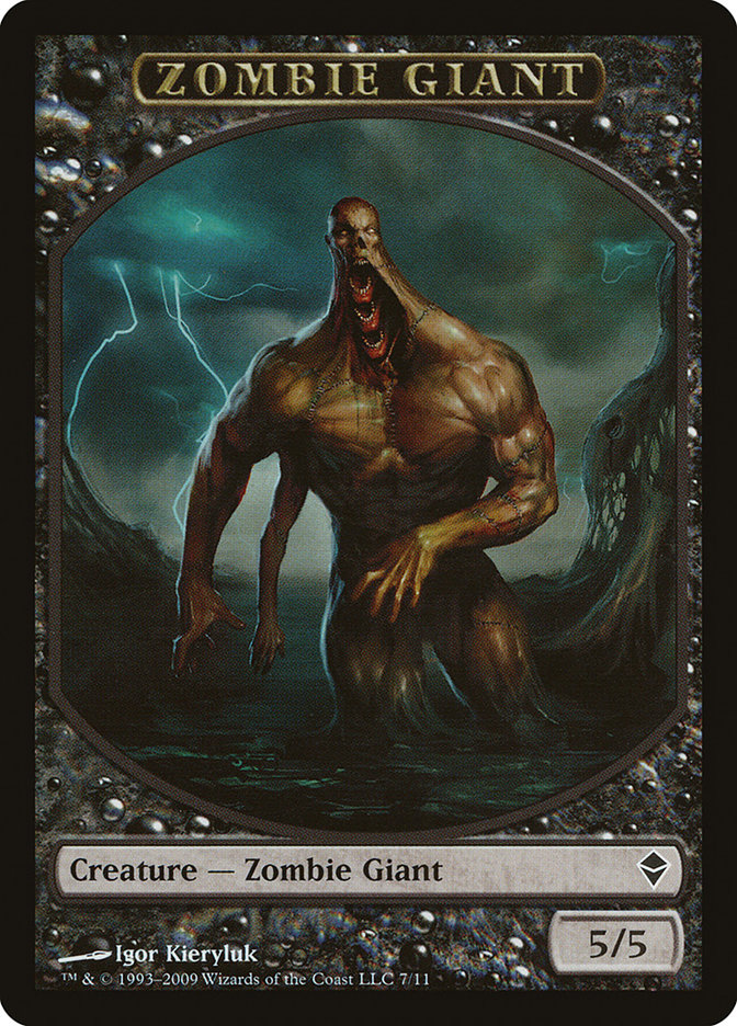 Zombie Giant Token [Zendikar Tokens] | Good Games Modbury