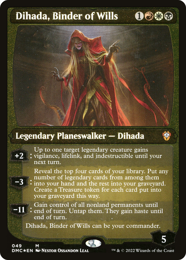 Dihada, Binder of Wills (Showcase Display Commander) [Dominaria United Commander] | Good Games Modbury