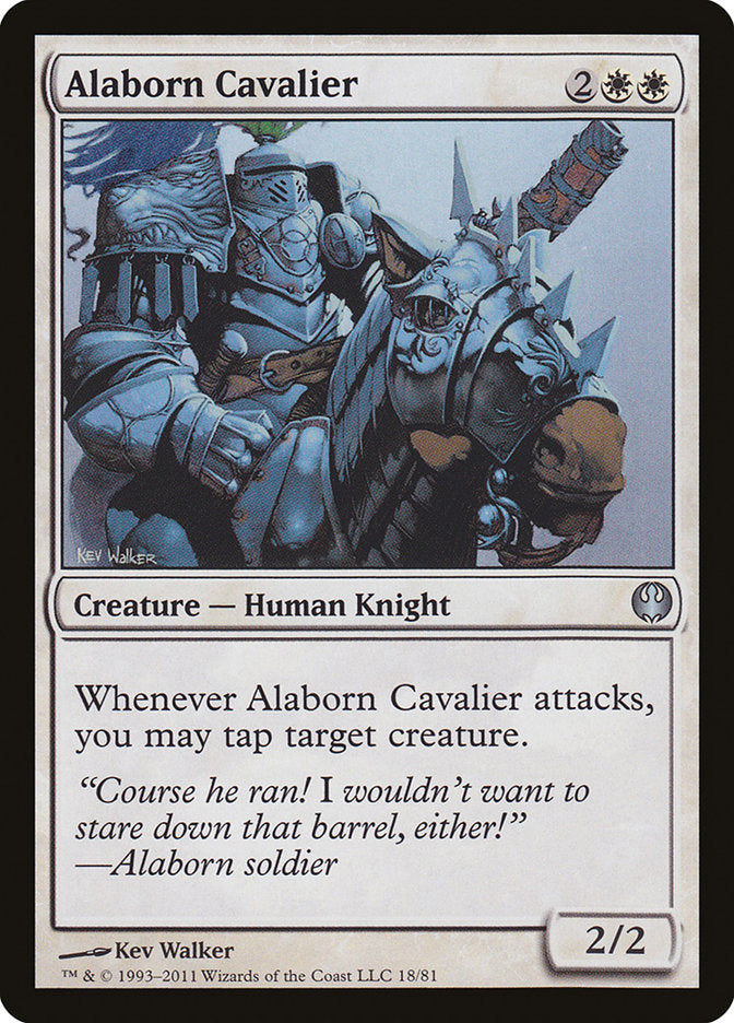 Alaborn Cavalier [Duel Decks: Knights vs. Dragons] | Good Games Modbury