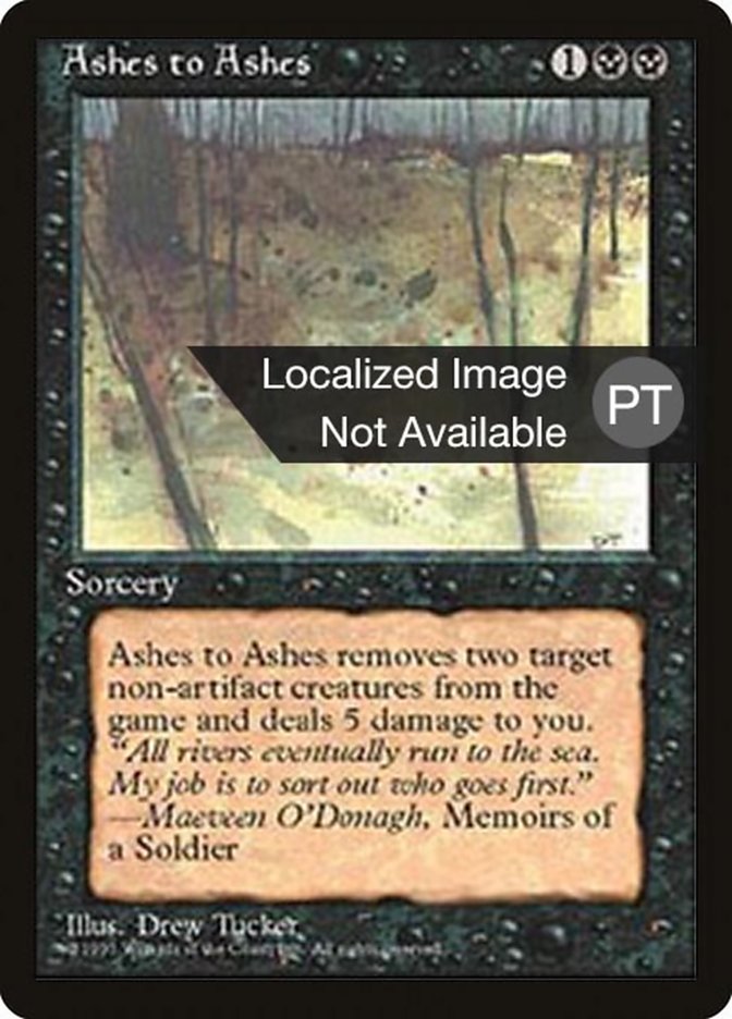 Ashes to Ashes [Fourth Edition (Foreign Black Border)] | Good Games Modbury