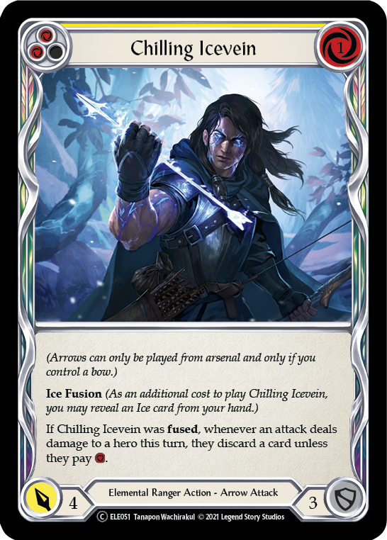 Chilling Icevein (Yellow) [U-ELE051] (Tales of Aria Unlimited)  Unlimited Normal | Good Games Modbury