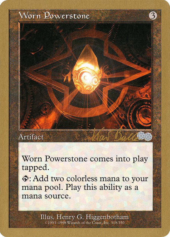 Worn Powerstone (Kai Budde) [World Championship Decks 1999] | Good Games Modbury