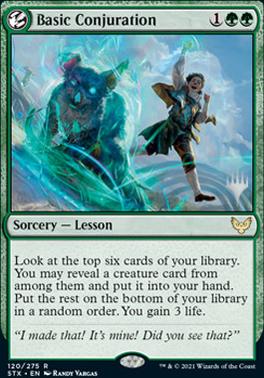 Basic Conjuration (Promo Pack) [Strixhaven: School of Mages Promos] | Good Games Modbury