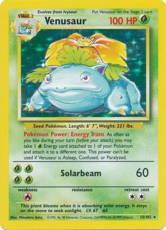 Venusaur (15/102) [Base Set Unlimited] | Good Games Modbury