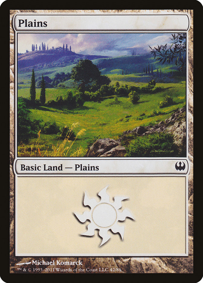 Plains (42) [Duel Decks: Knights vs. Dragons] | Good Games Modbury