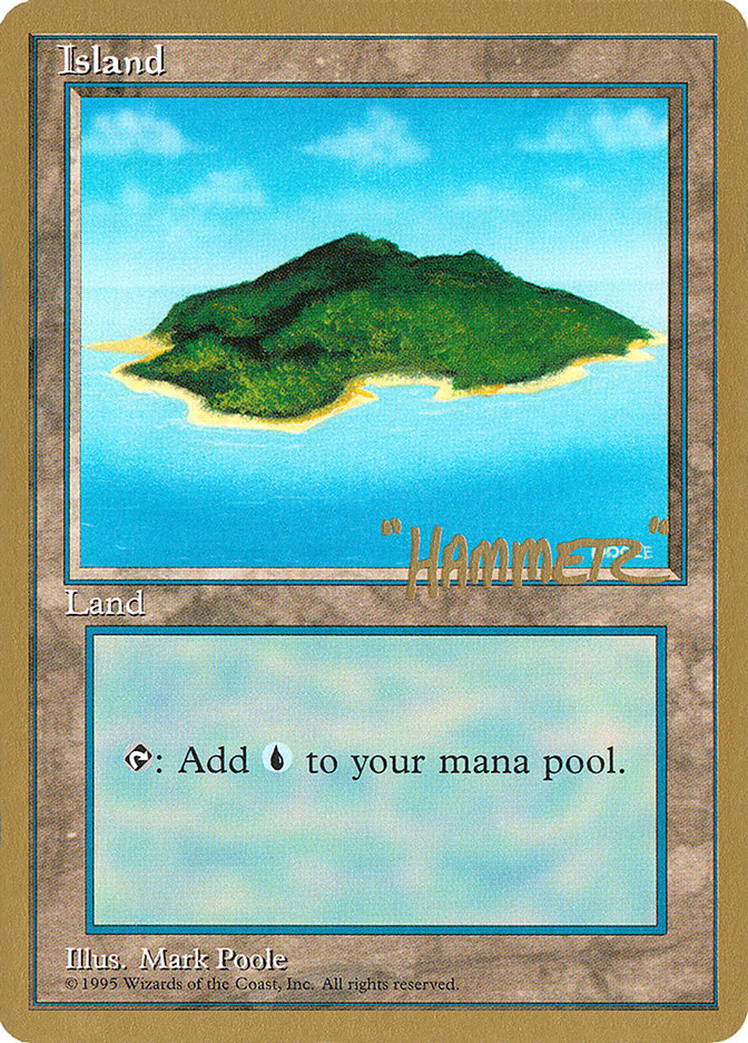 Island (shr367) (Shawn "Hammer" Regnier) [Pro Tour Collector Set] | Good Games Modbury