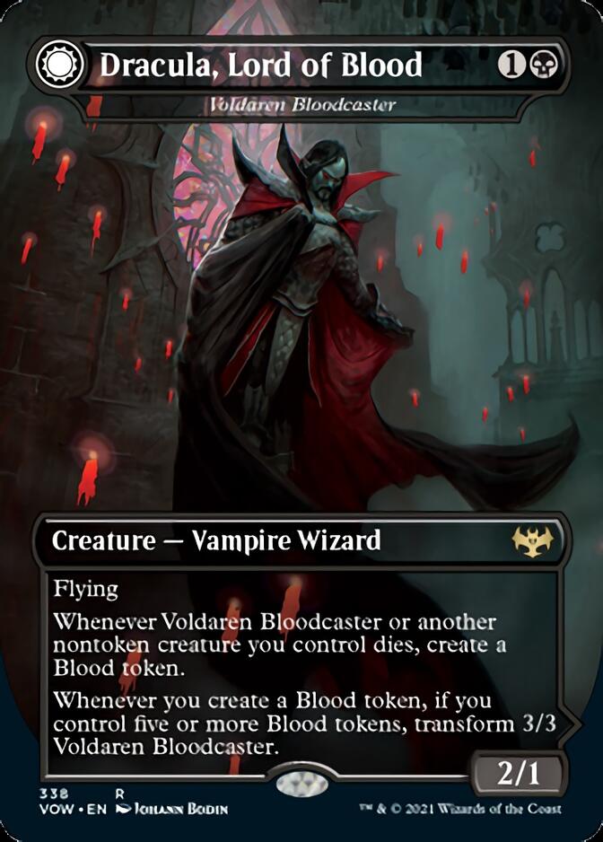 Voldaren Bloodcaster // Bloodbat Summoner - Dracula, Lord of Blood // Dracula, Lord of Bats [Innistrad: Crimson Vow] | Good Games Modbury