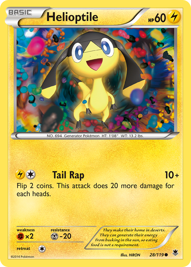 Helioptile (28/119) [XY: Phantom Forces] | Good Games Modbury