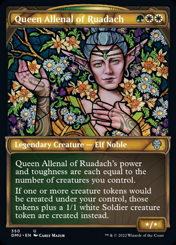 Queen Allenal of Ruadach (Showcase Textured) [Dominaria United] | Good Games Modbury