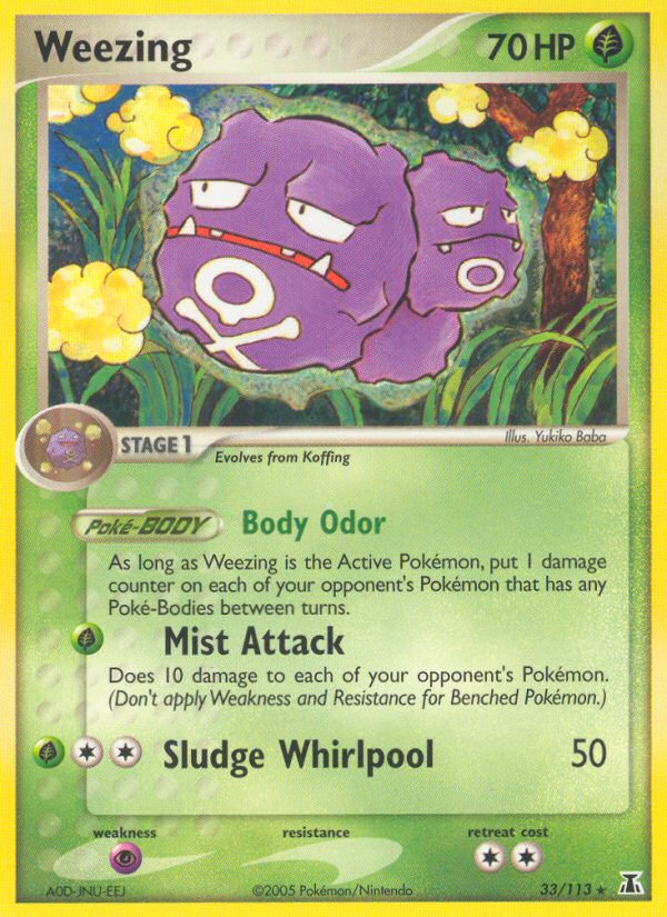 Weezing (33/113) [EX: Delta Species] | Good Games Modbury