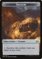 Elemental // Treasure Double-Sided Token [Double Masters Tokens] | Good Games Modbury