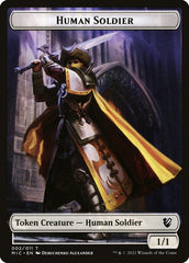 Angel // Human Soldier Double-Sided Token [Double Masters Tokens] | Good Games Modbury