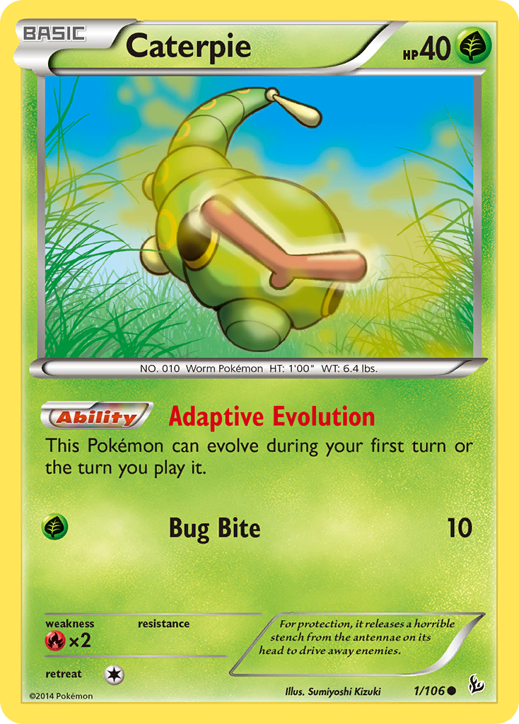 Caterpie (1/106) [XY: Flashfire] | Good Games Modbury