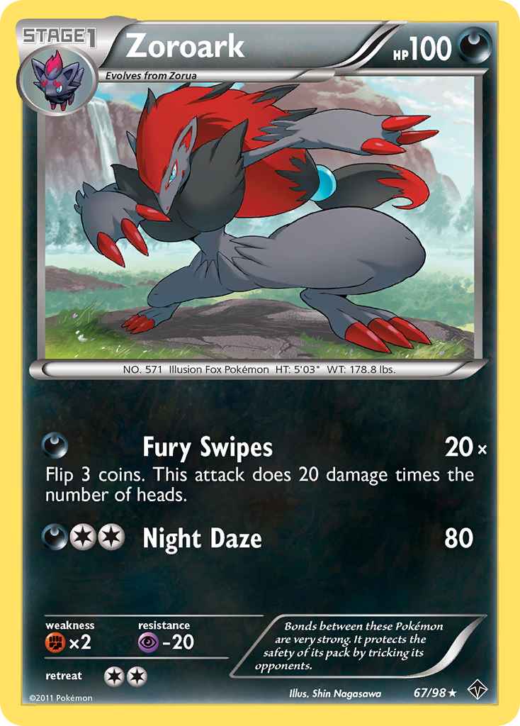 Zoroark (67/98) [Black & White: Emerging Powers] | Good Games Modbury