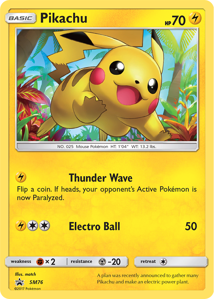 Pikachu (SM76) [Sun & Moon: Black Star Promos] | Good Games Modbury