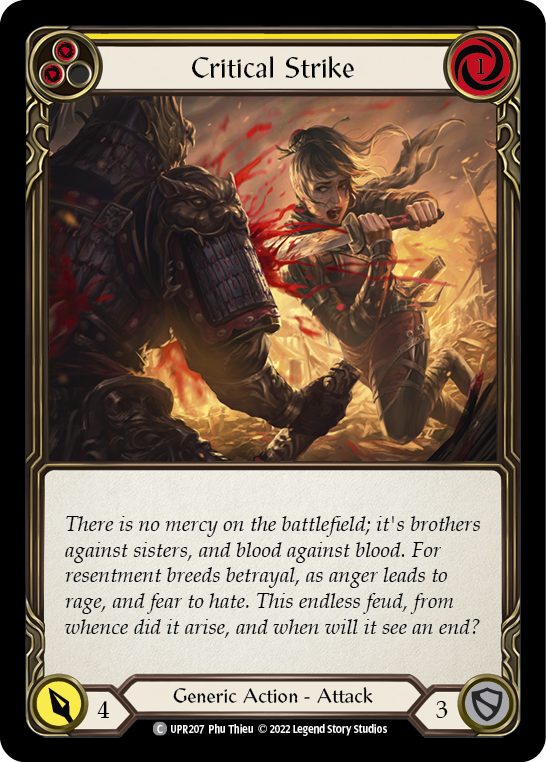 Critical Strike (Yellow) [UPR207] (Uprising) | Good Games Modbury