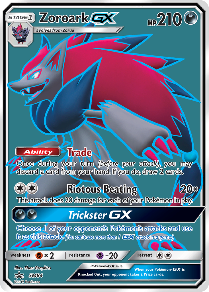 Zoroark GX (SM84) [Sun & Moon: Black Star Promos] | Good Games Modbury