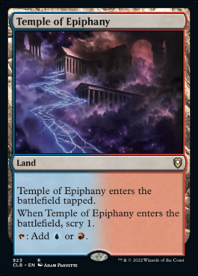 Temple of Epiphany [Commander Legends: Battle for Baldur's Gate] | Good Games Modbury