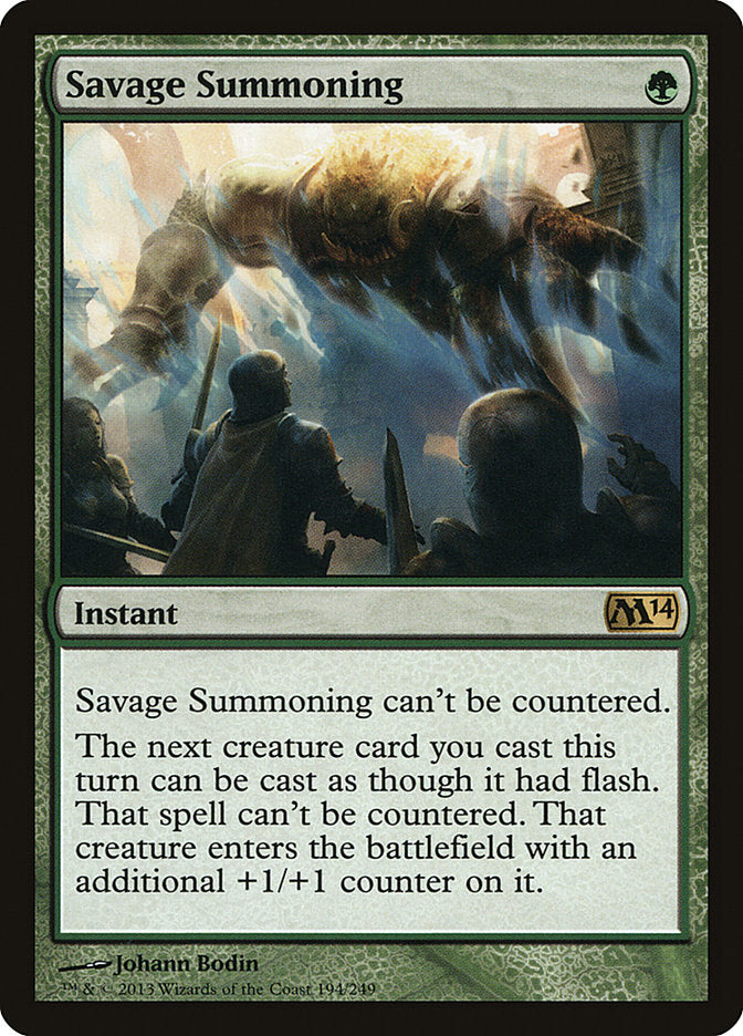 Savage Summoning [Magic 2014] | Good Games Modbury