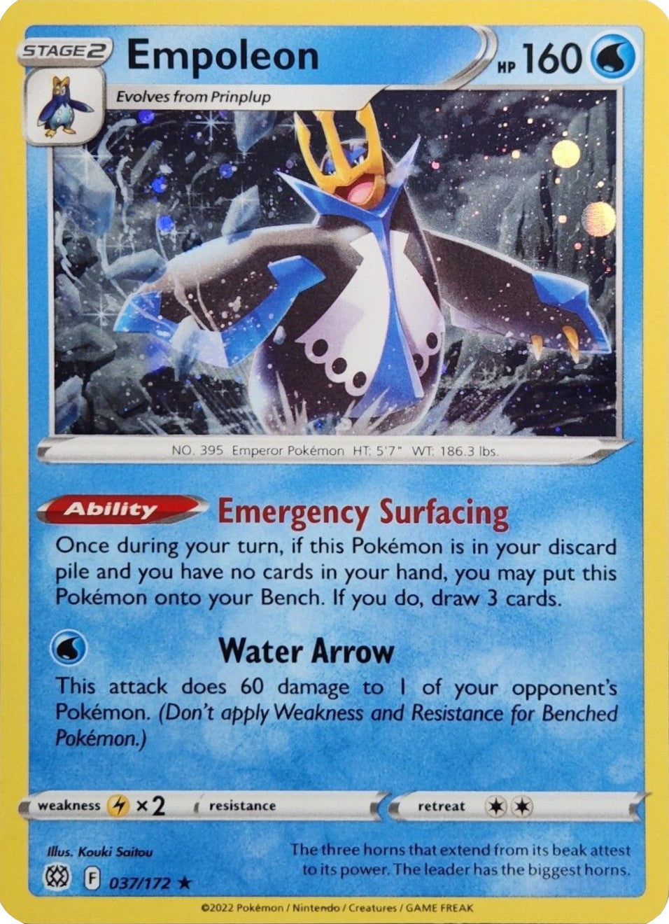 Empoleon (037/172) (Cosmos Holo) [Sword & Shield: Brilliant Stars] | Good Games Modbury