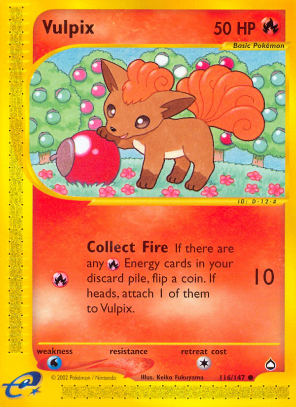 Vulpix (116/147) [Aquapolis] | Good Games Modbury