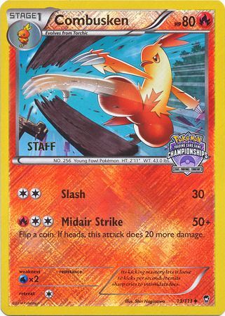 Combusken (13/111) (Championship Promo Staff) [XY: Furious Fists] | Good Games Modbury