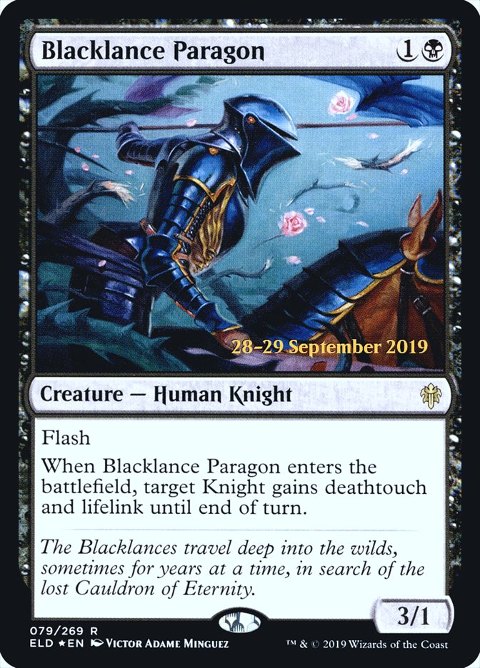 Blacklance Paragon [Throne of Eldraine Prerelease Promos] | Good Games Modbury