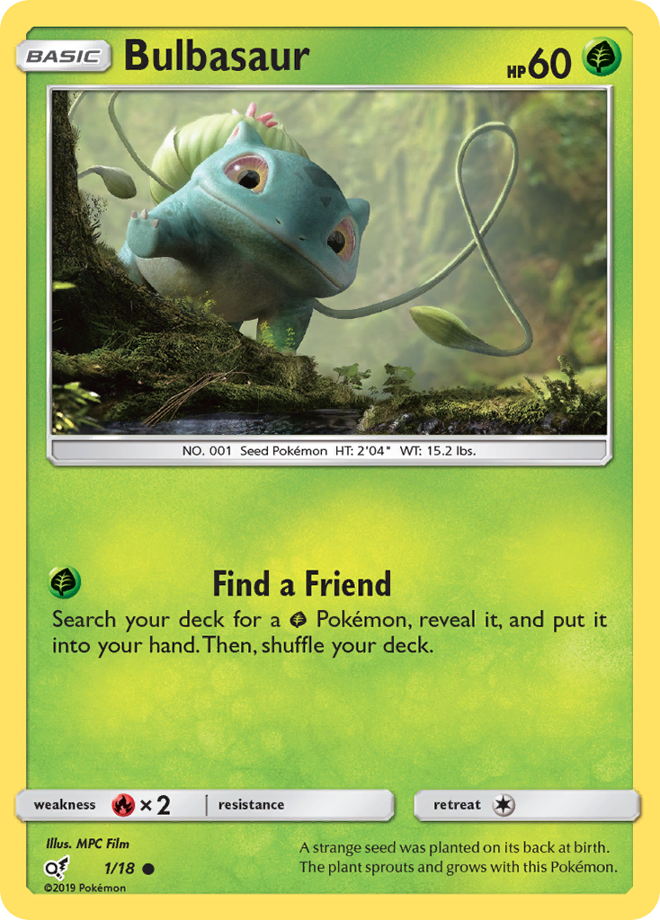 Bulbasaur (1/18) [Sun & Moon: Detective Pikachu] | Good Games Modbury