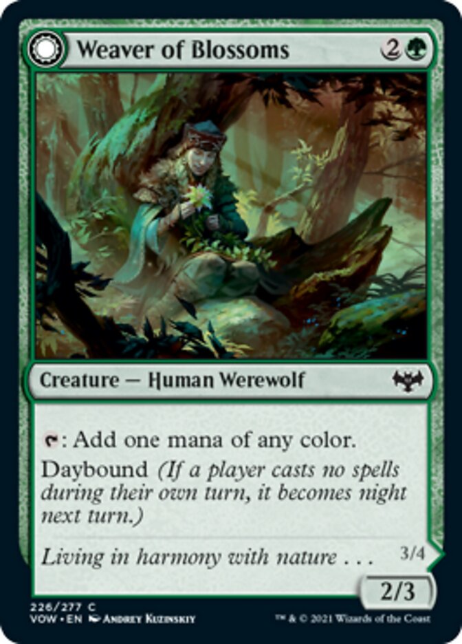 Weaver of Blossoms // Blossom-Clad Werewolf [Innistrad: Crimson Vow] | Good Games Modbury