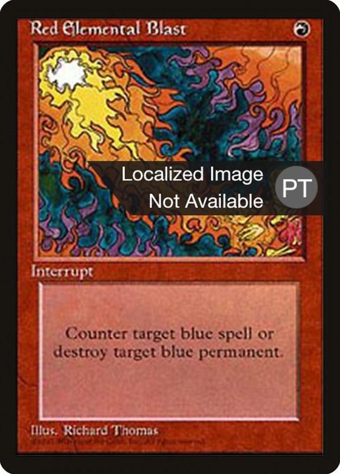 Red Elemental Blast [Fourth Edition (Foreign Black Border)] | Good Games Modbury