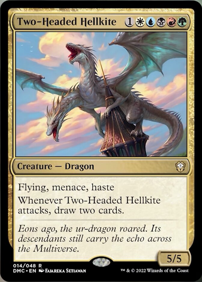 Two-Headed Hellkite [Dominaria United Commander] | Good Games Modbury