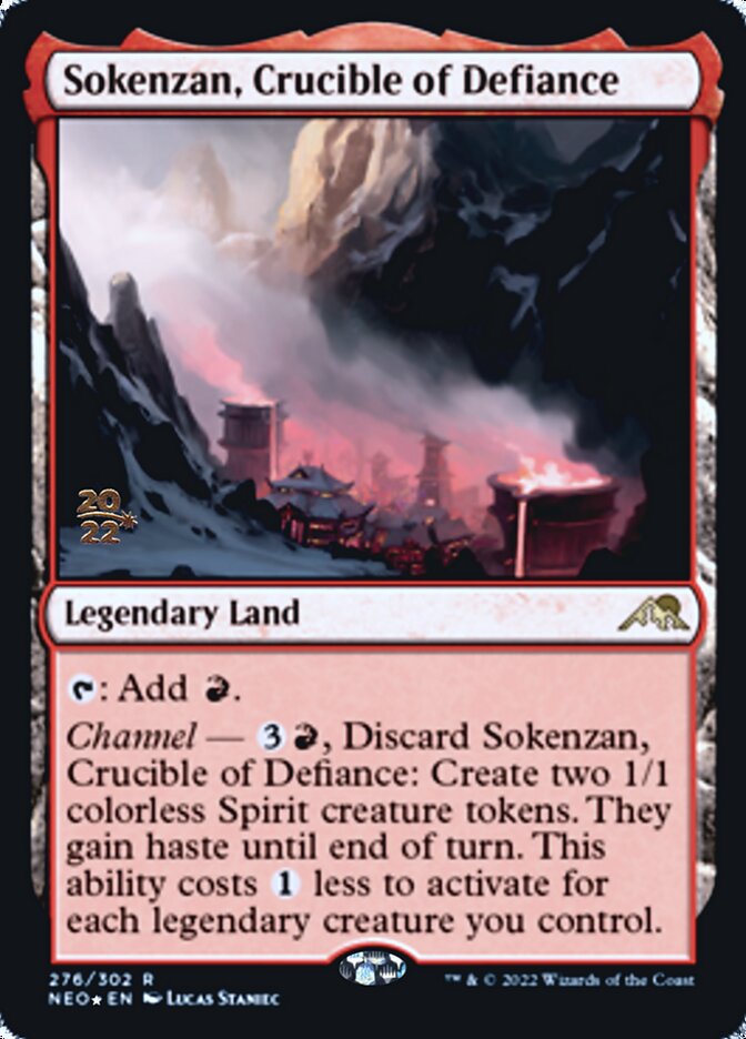 Sokenzan, Crucible of Defiance [Kamigawa: Neon Dynasty Prerelease Promos] | Good Games Modbury